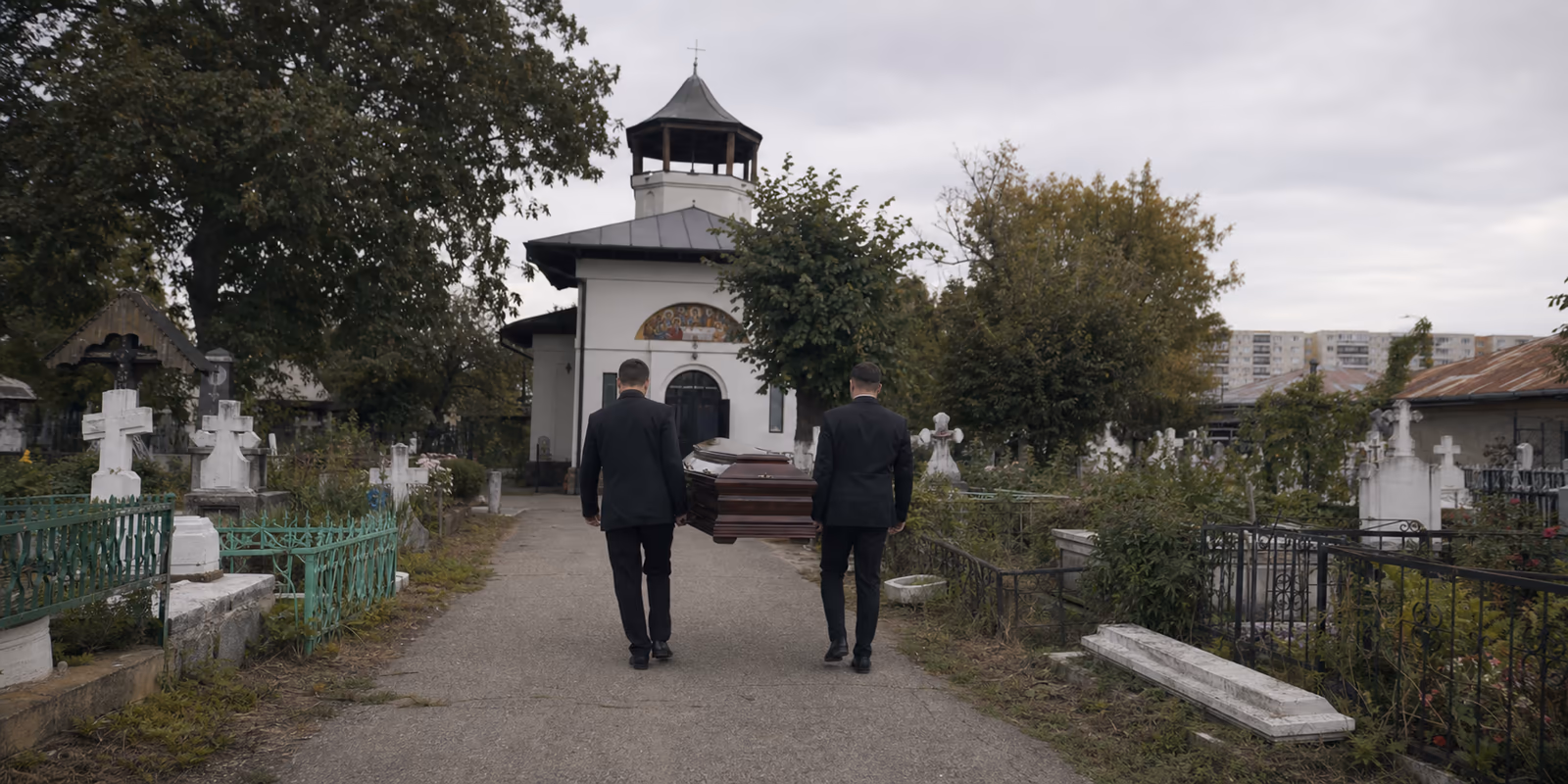 Echipă funerară în zona Bragadiru