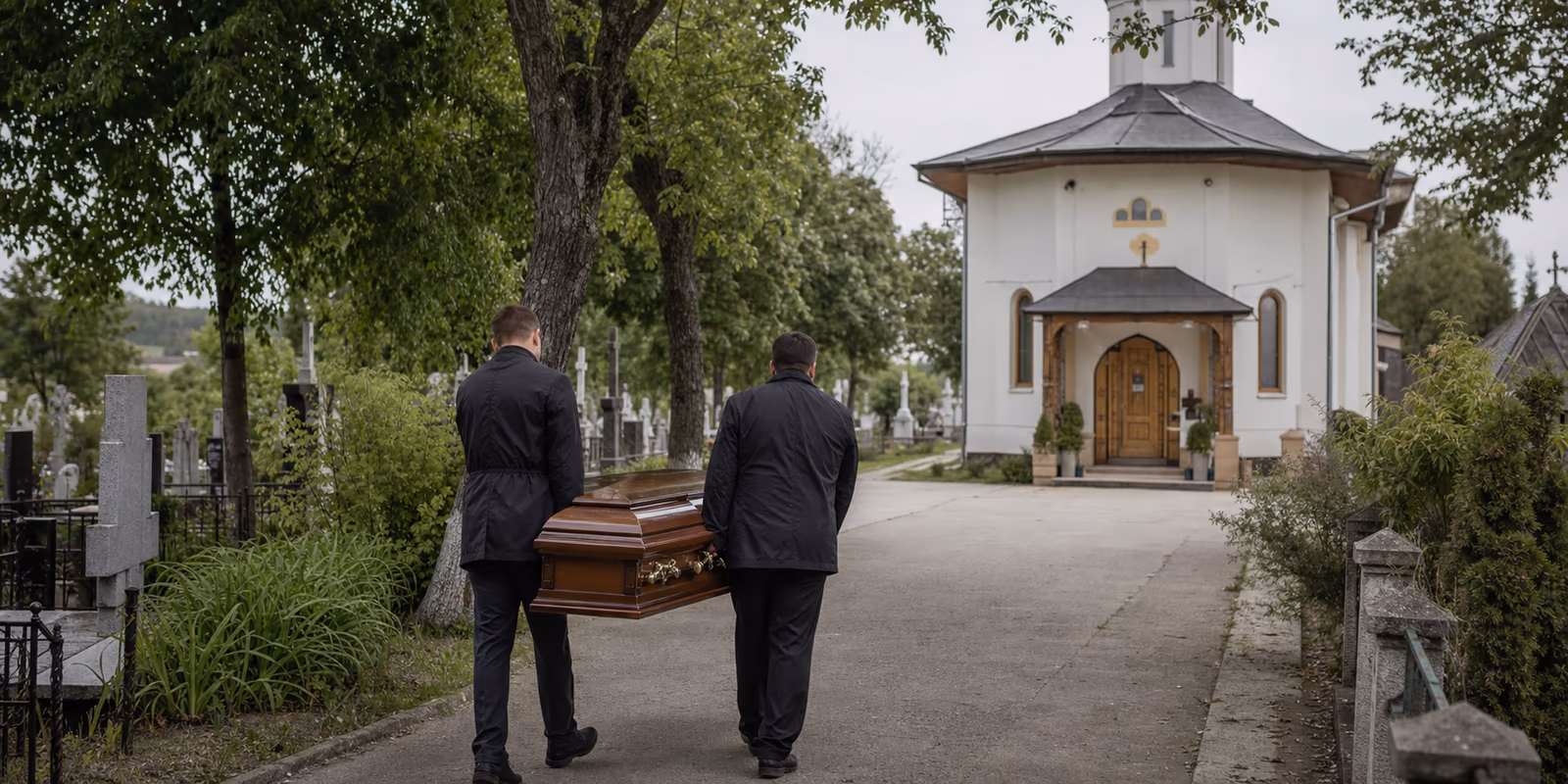 Echipă funerară în zona Brănești
