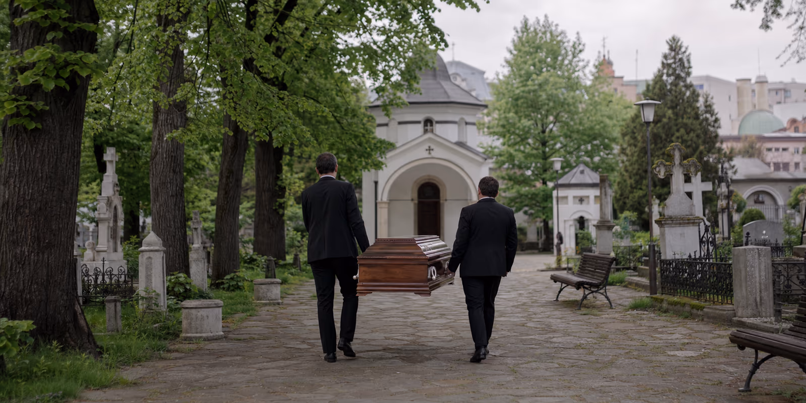 Echipă funerară în zona Sector 1