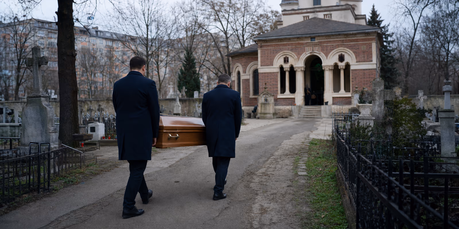 Echipă funerară în zona Sector 2