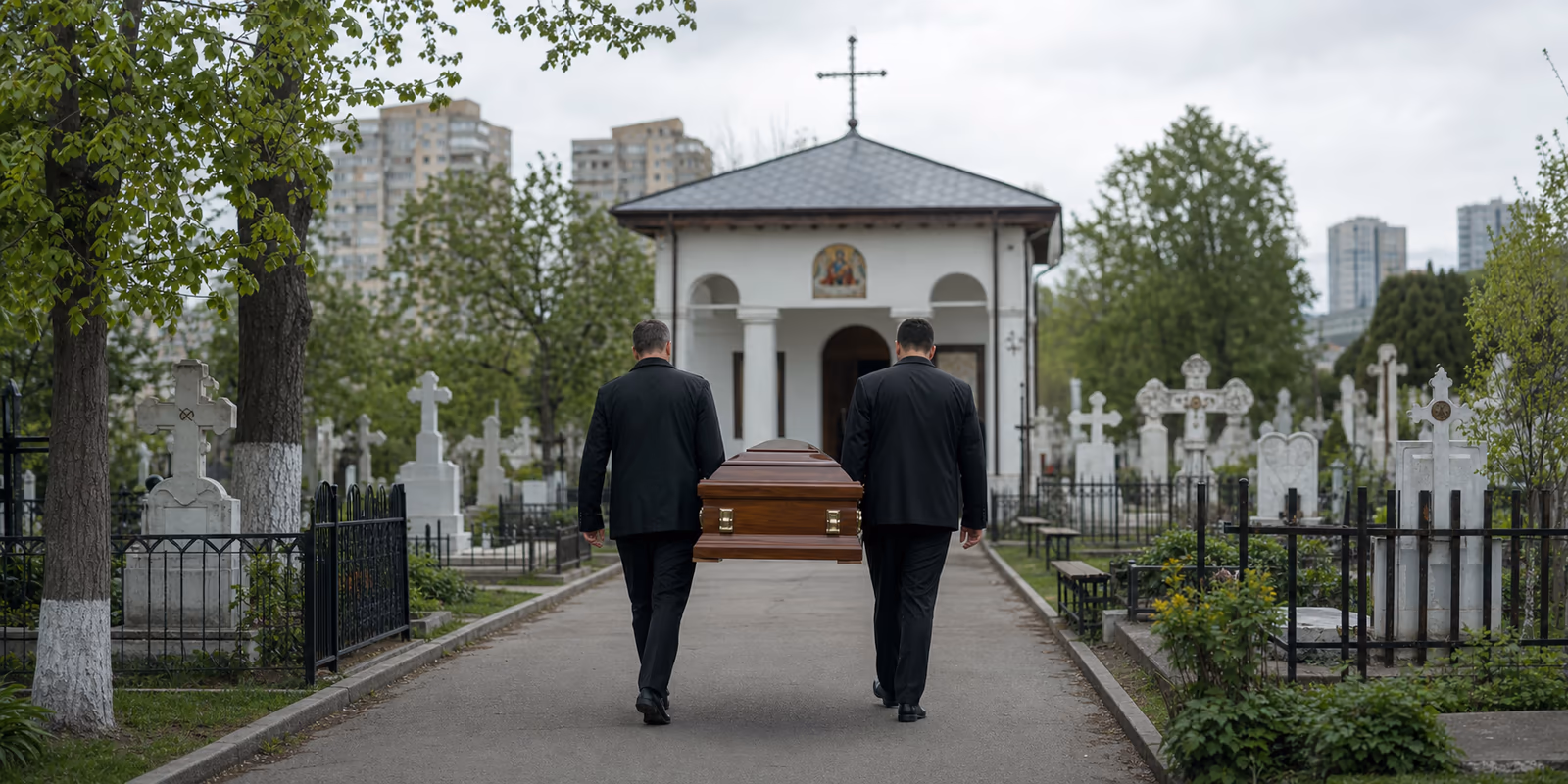 Echipă funerară în zona Sector 4