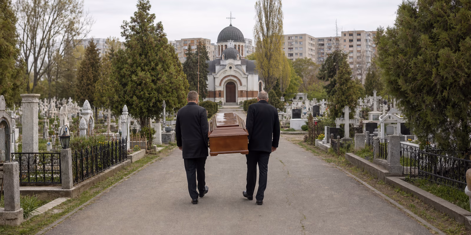 Echipă funerară în zona Sector 6
